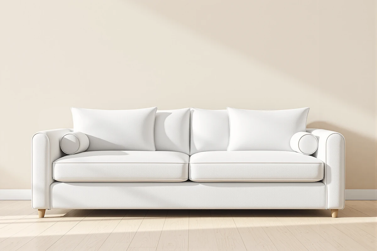 Minimalist White Sofa
